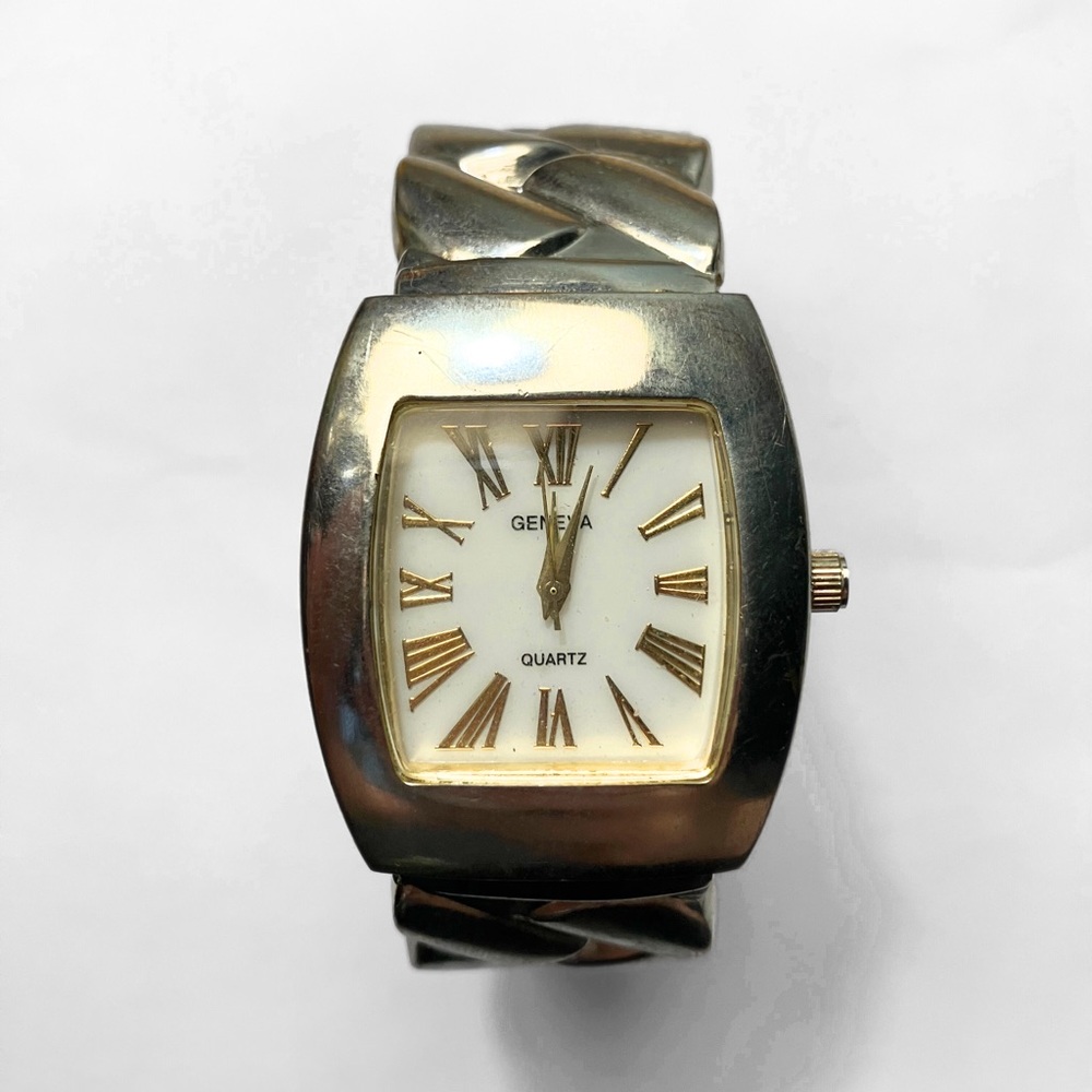 Geneva Two-Tone Silver and Gold Watch | Preloved